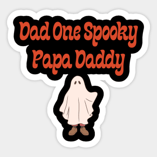 Dad one spooky papa daddy Sticker